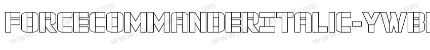 ForceCommanderItalic-ywBW2字体转换