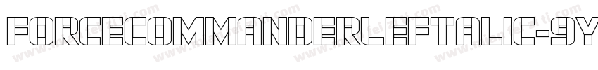 ForceCommanderLeftalic-9YEjZ字体转换