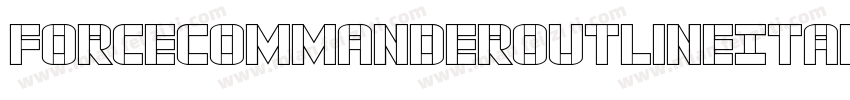 ForceCommanderOutlineItalic-nRxqR字体转换