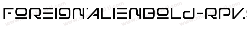 ForeignAlienBold-Rpv9l字体转换