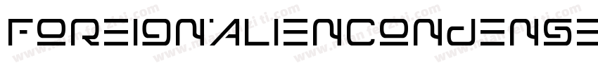 ForeignAlienCondensed-8MaOB字体转换