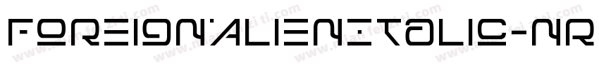 ForeignAlienItalic-nRvAY字体转换