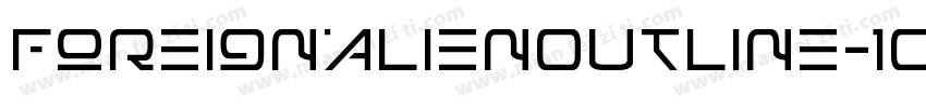 ForeignAlienOutline-1GDj4字体转换