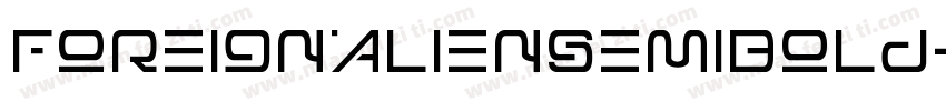 ForeignAlienSemiBold-BW0L5字体转换