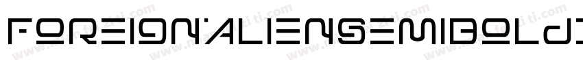 ForeignAlienSemiBoldItalic-8MaOz字体转换