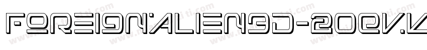 ForeignAlien3D-2OEvK字体转换