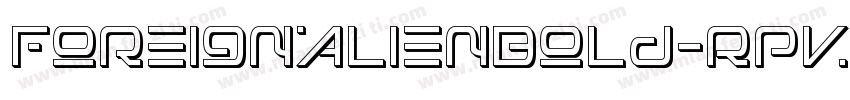 ForeignAlienBold-Rpv9l字体转换