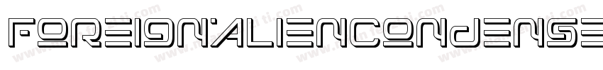ForeignAlienCondensed-8MaOB字体转换