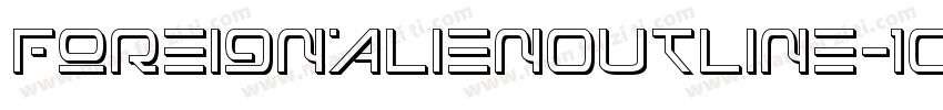 ForeignAlienOutline-1GDj4字体转换