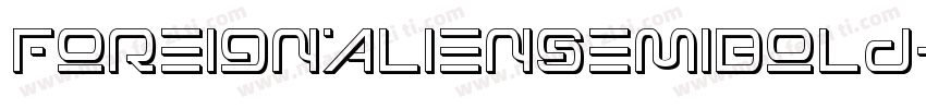 ForeignAlienSemiBold-BW0L5字体转换