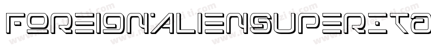 ForeignAlienSuperItalic-rgxvA字体转换