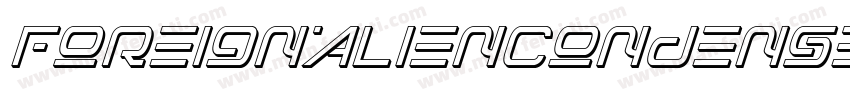 ForeignAlienCondensedItalic-YzEq8字体转换