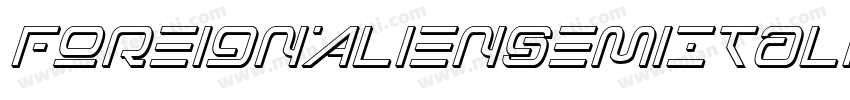 ForeignAlienSemiItalic-YzEqv字体转换