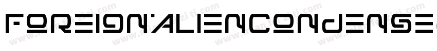 ForeignAlienCondensed-8MaOB字体转换