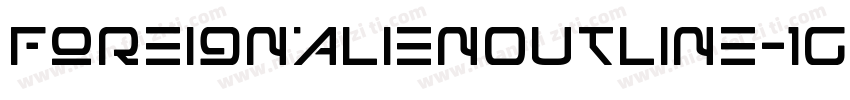 ForeignAlienOutline-1GDj4字体转换