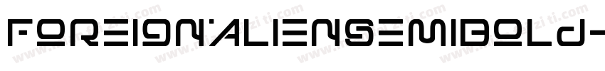 ForeignAlienSemiBold-BW0L5字体转换