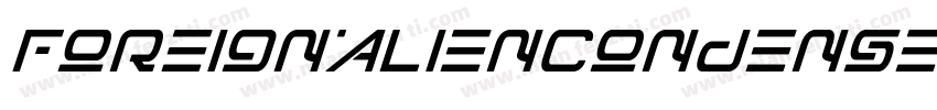 ForeignAlienCondensedItalic-YzEq8字体转换