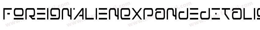 ForeignAlienExpandedItalic-vmAnO字体转换