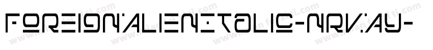 ForeignAlienItalic-nRvAY字体转换