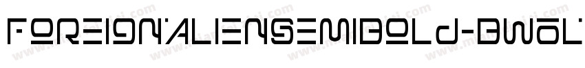 ForeignAlienSemiBold-BW0L5字体转换