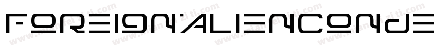 ForeignAlienCondensed-8MaOB字体转换