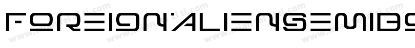 ForeignAlienSemiBold-BW0L5字体转换