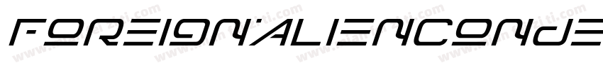 ForeignAlienCondensedItalic-YzEq8字体转换