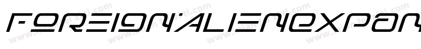 ForeignAlienExpandedItalic-vmAnO字体转换