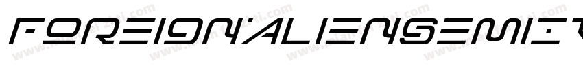 ForeignAlienSemiItalic-YzEqv字体转换