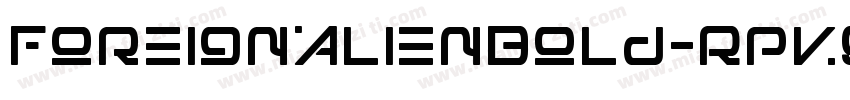 ForeignAlienBold-Rpv9l字体转换
