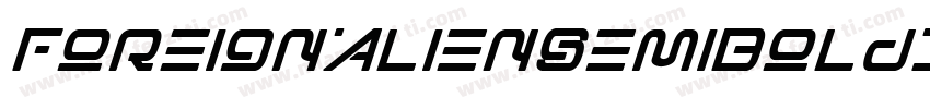 ForeignAlienSemiBoldItalic-8MaOz字体转换