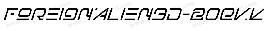 ForeignAlien3D-2OEvK字体转换