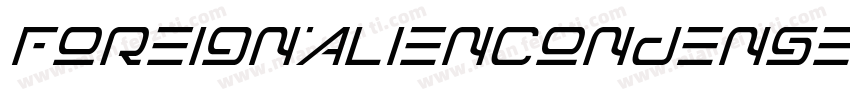 ForeignAlienCondensed-8MaOB字体转换