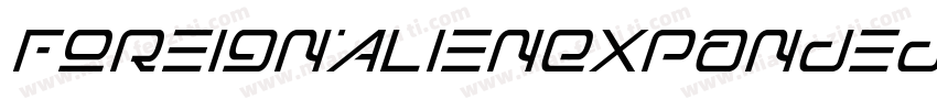 ForeignAlienExpanded-1GDjZ字体转换