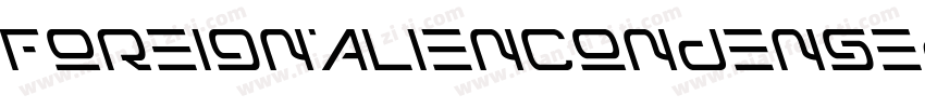 ForeignAlienCondensed-8MaOB字体转换