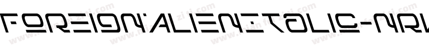 ForeignAlienItalic-nRvAY字体转换