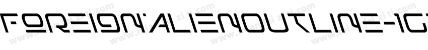 ForeignAlienOutline-1GDj4字体转换