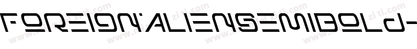 ForeignAlienSemiBold-BW0L5字体转换