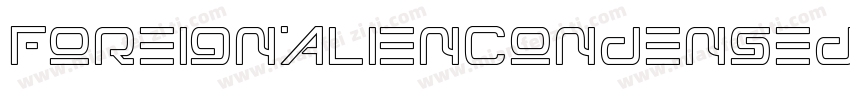 ForeignAlienCondensed-8MaOB字体转换