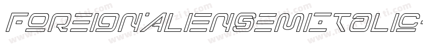 ForeignAlienSemiItalic-YzEqv字体转换