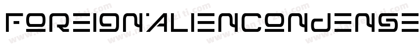 ForeignAlienCondensed-8MaOB字体转换