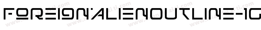 ForeignAlienOutline-1GDj4字体转换