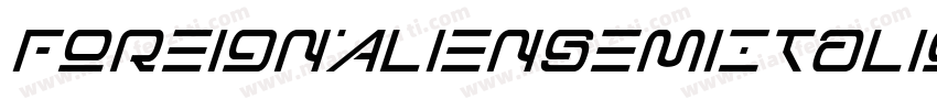 ForeignAlienSemiItalic-YzEqv字体转换