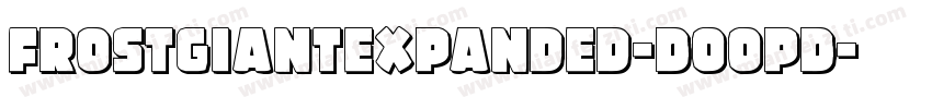 FrostGiantExpanded-DOOpD字体转换