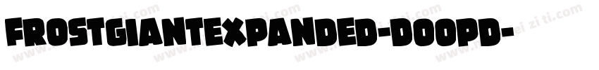 FrostGiantExpanded-DOOpD字体转换