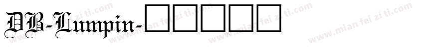 DB-Lumpin字体转换