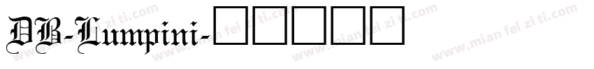 DB-Lumpini字体转换
