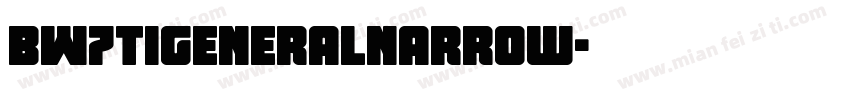 BW7tiGeneralNarrow字体转换