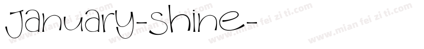 January-Shine字体转换