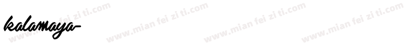 kalamaya字体转换